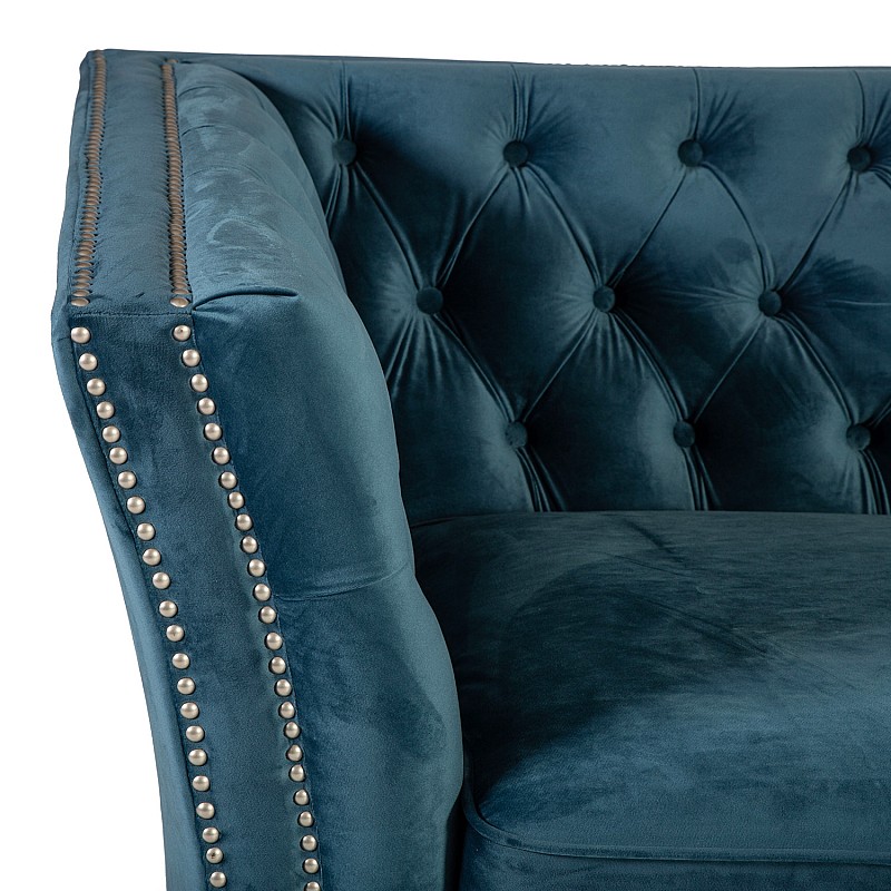 Dīvāns MAYERS 2-viet. 165x86xH78cm, materiāls: jūras zils