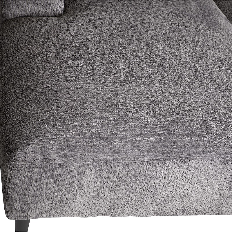 Stūra dīvāns HILDE kreisais stūris 288x173/92xH88cm, materiāls: audums, krāsa: pelēks