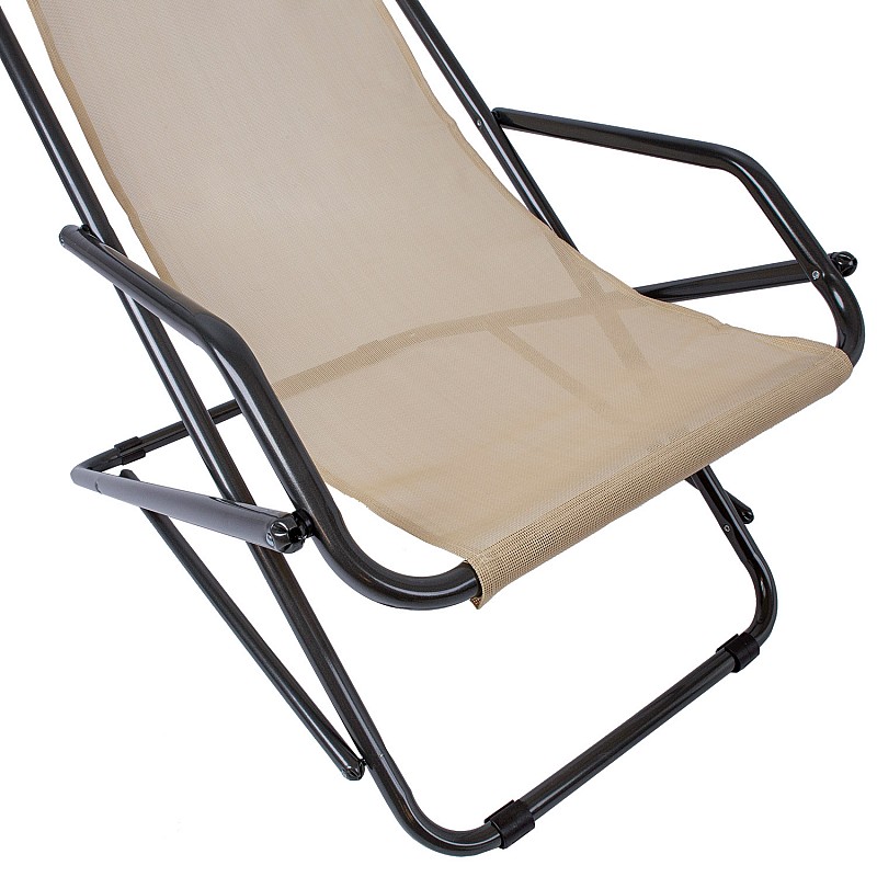 Krēsls CRETEX 65x100xH80cm, pelēcīgi brūns