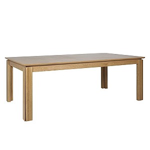 Ēdamistabas galds VENTURA 200/404x100xH75cm, izvelkams, galda virsma: koka, krāsa: ozola finierskaida