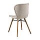 Krēsli 2gab. BATILDA 47x56xH82,5cm, materiāls: audums, krāsa: smilts, kājas: ozols, apdare: eļļots