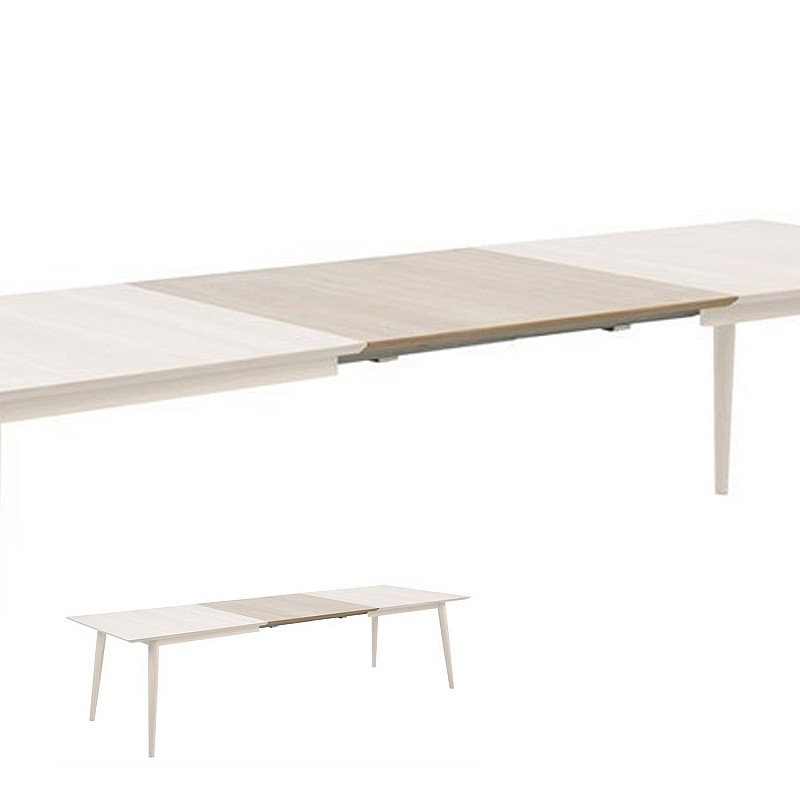 Detaļas galda pagarināšanai CENTURY 2gab. 50x100xH2,5cm, materiāls: mēbeļu plātne ozolkoka finierējums